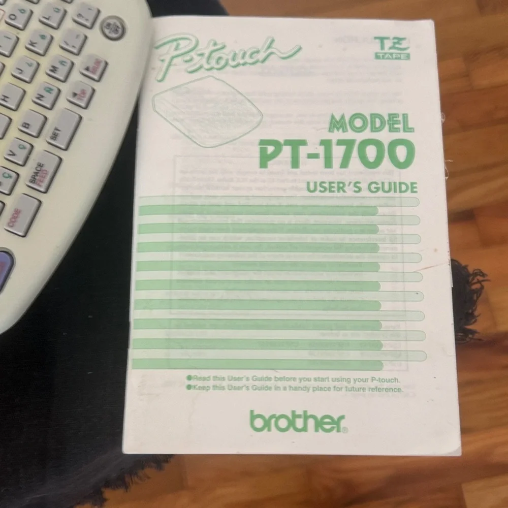 Brother PT-1700 Label Maker - Gray and Teal
